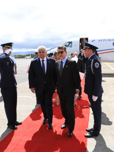 foto de portada de la publicación Presidente Mulino llega a Costa Rica para encuentro oficial con el presidente Chaves