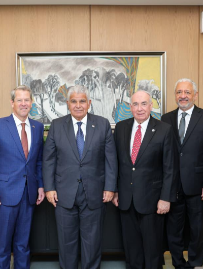 foto de portada de la publicación Presidente Mulino y gobernador del estado de Georgia sostienen reunión