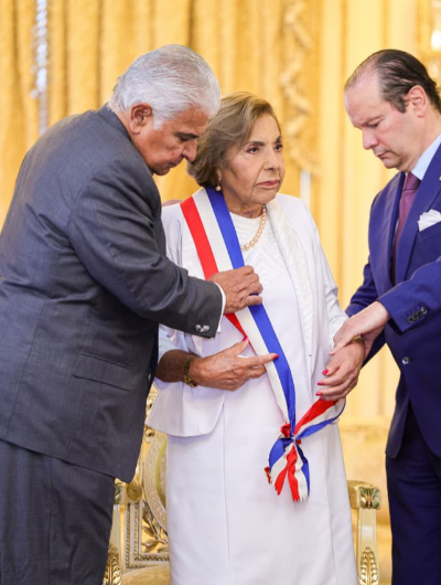 foto de portada de la publicación Gobernadora Mayín Correa recibe la Orden Belisario Porras en el grado de Gran Cruz