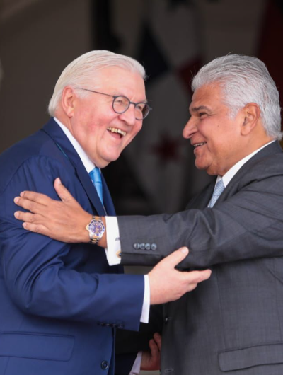 foto de portada de la publicación Presidente Mulino recibe a su homólogo de Alemania, Frank-Walter Steinmeier en el Palacio de las Garzas