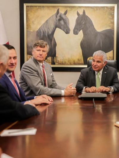 foto de portada de la publicación Subsecretario de Estado agradece a Mulino su cooperación y el fortalecimiento de los lazos entre Panamá y Estados Unidos