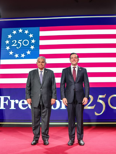 foto de portada de la publicación Presidente Mulino resalta importancia del principio de independencia durante  celebración de los 250 años de Estados Unidos