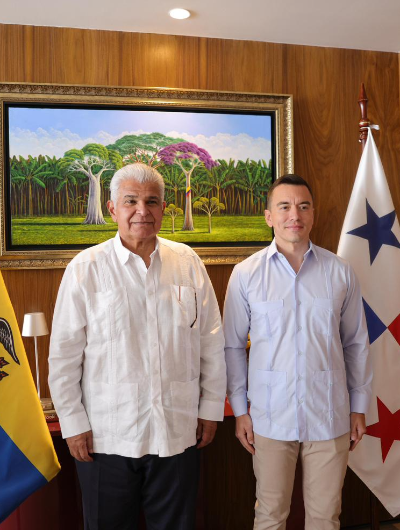 foto de portada de la publicación Presidentes Mulino y Noboa acuerdan impulsar y extender el proyecto de interconexión eléctrica entre Panamá y Colombia hasta Ecuador