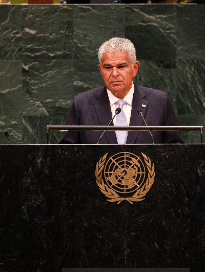 foto de portada de la publicación Discurso del presidente de la República, José Raúl Mulino, durante su intervención en la Organización de Naciones Unidas