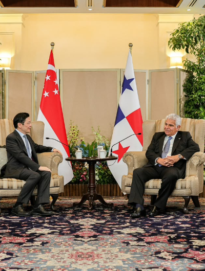 foto de portada de la publicación Singapur anuncia su adhesión al tratado de neutralidad del Canal e interés de una alianza logística con Panamá, durante visita oficial del Presidente Mulino