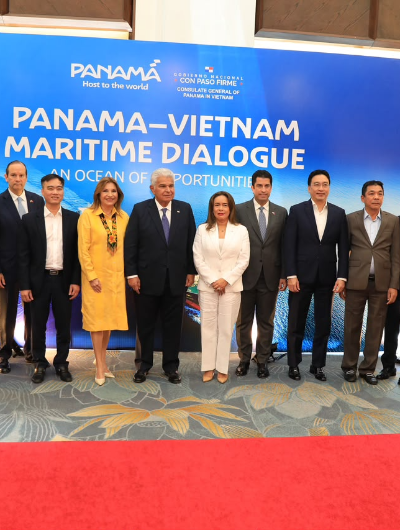 foto de portada de la publicación Navieras de Vietnam ratifican su confianza en el registro de barcos y el Canal Panamá, tras encuentro con el presidente Mulino