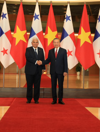 foto de portada de la publicación Acuerdos y memorandos oficializados por los presidentes de Panamá, José Raúl Mulino, y de Vietnam,  Tö Lam